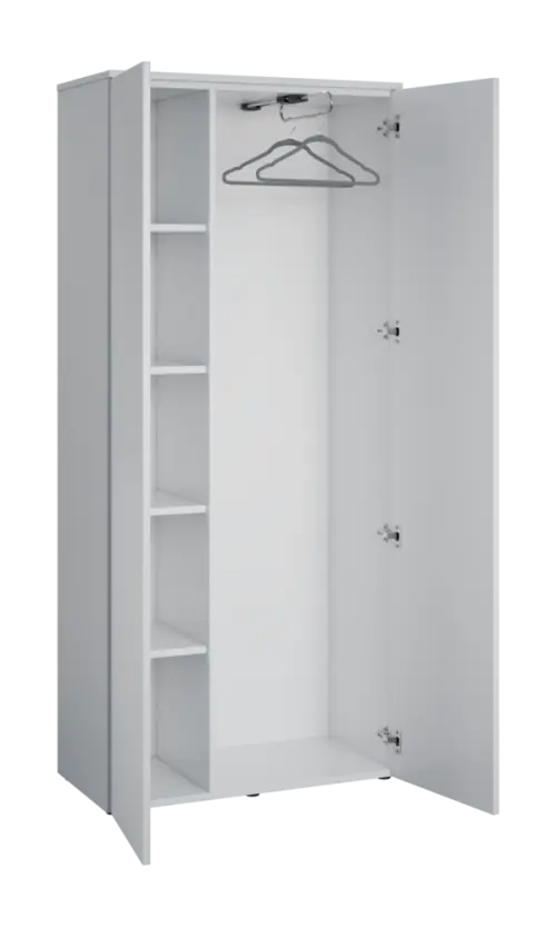 PPSR 5 - 81 šatní skříň, 2-dveřová, výsuvné ramínko, 1800x800x400, olše jantar